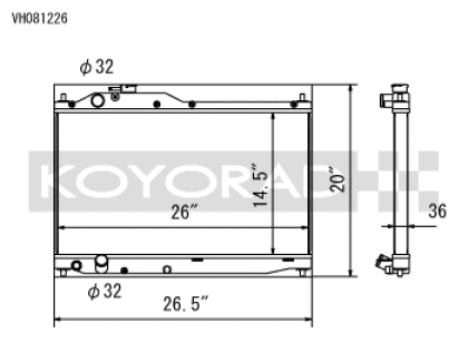 Koyorad Honda S2000 Radiator